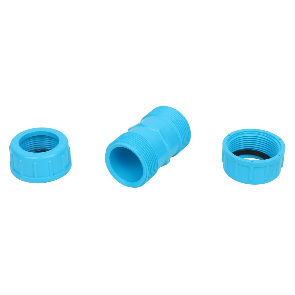 ท่อประปา ข้อต่อ ท่อน้ำ ท่อPVC ข้อต่อยูเนี่ยน-หนา SCG 1 1/2 นิ้ว สีฟ้า UNION PVC SOCKET SCG 1 1/2" LITE BLUE