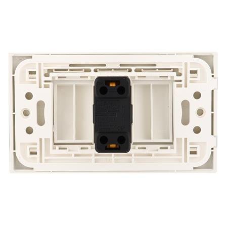 ชุดสวิตซ์ทางเดียวพร้อมหน้ากาก 3 ช่อง EVE 570023 สีขาว ทนต่อการใช้งาน