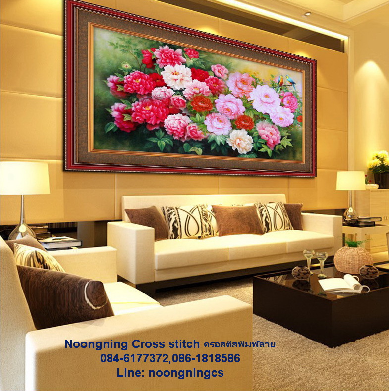 สุนัข ผีเสื้อน่ารัก ชุดปักครอสติช พิมพ์ลาย ครอสติสจีน งานฝีมือ DIY