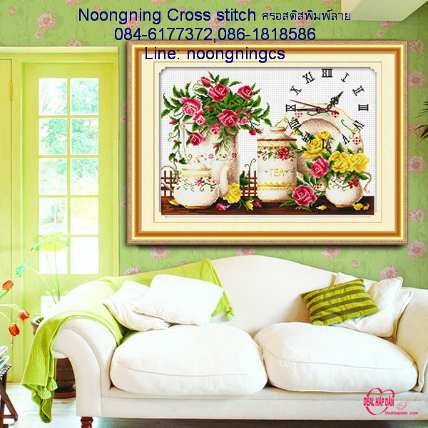 ทักซิโด้ ชุดปักครอสติช พิมพ์ลาย ครอสติสจีน งานฝีมือ DIY