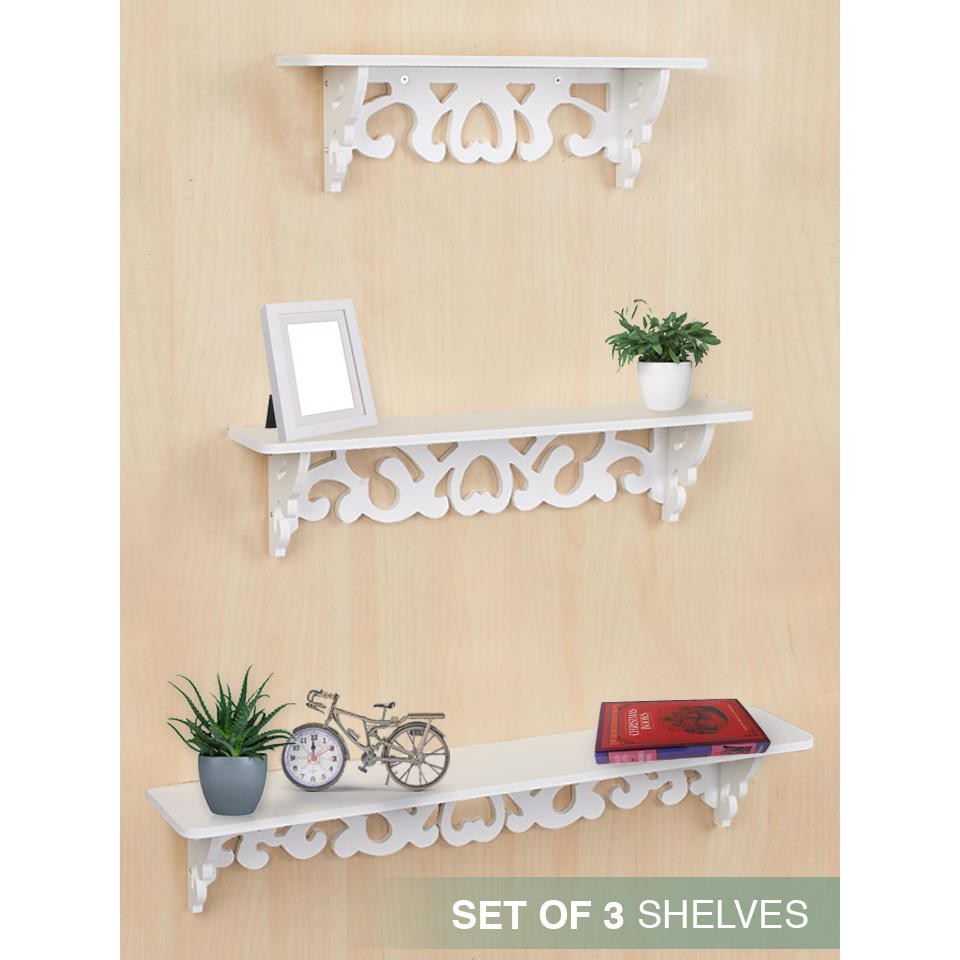 !!สินค้าขายดี!! ชั้นวางของติดผนัง 3 ชั้น Shelves Set