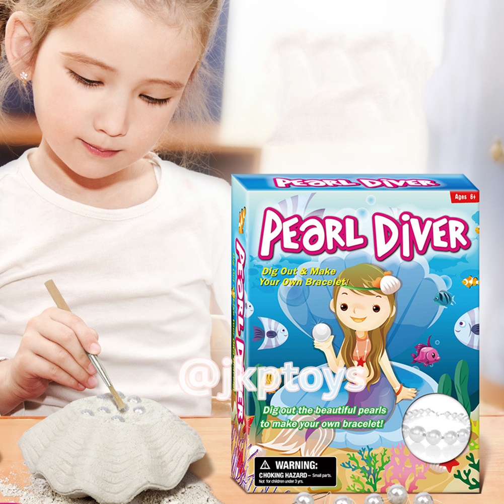 ของเล่นเสริมพัฒนการ ชุดขุดไข่มุกมาร้อยเป็นสร้อย dig for pearl