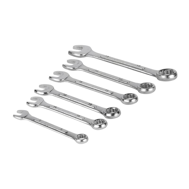 HANDI ชุดประแจแหวนข้างปากตาย รุ่น 1957 ขนาด (ชุด 6 ชิ้น) สีเงิน สำหรับงานช่าง