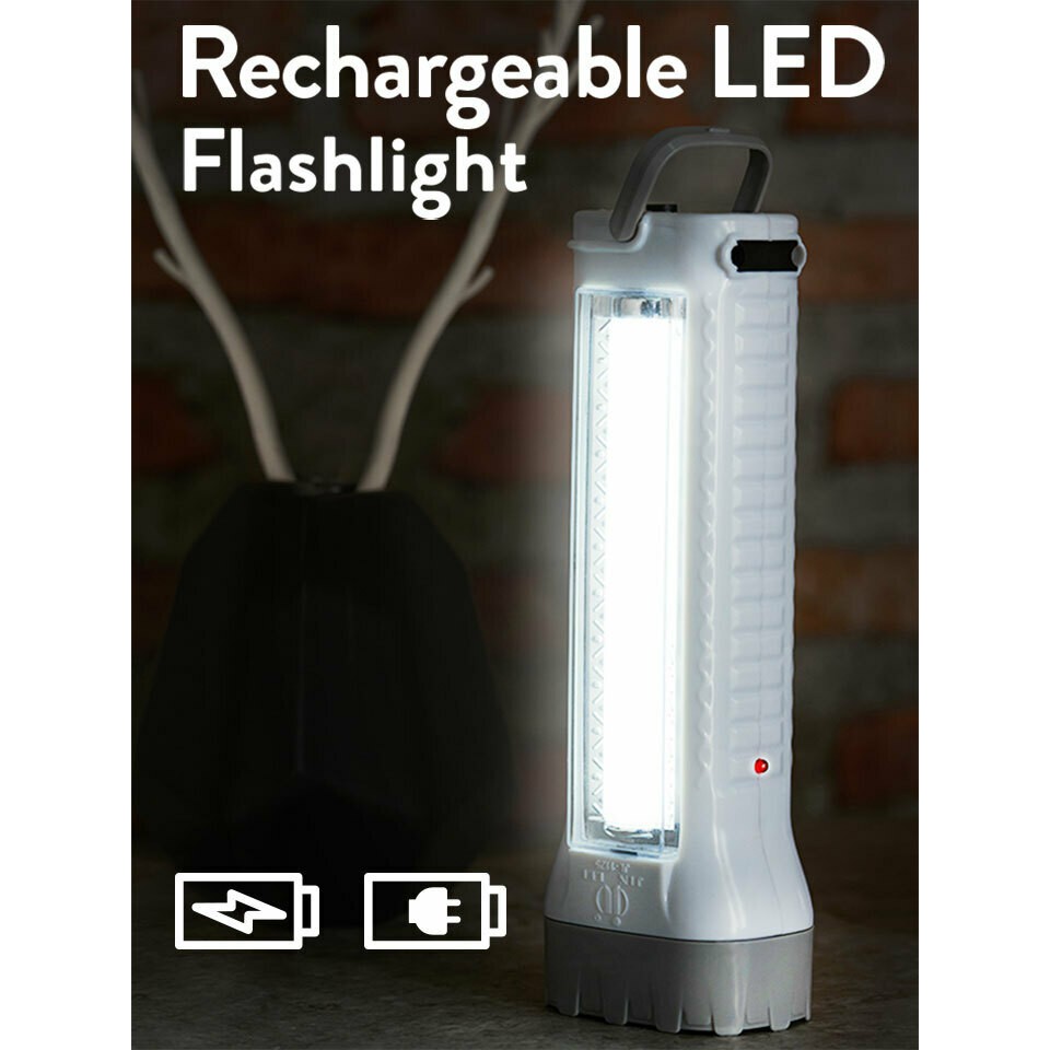 !!สินค้าขายดี!! ไฟฉายชาร์จได้ ไฟฉุกเฉิน LED อเนกประสงค์ Rechargeable LED Flashlight