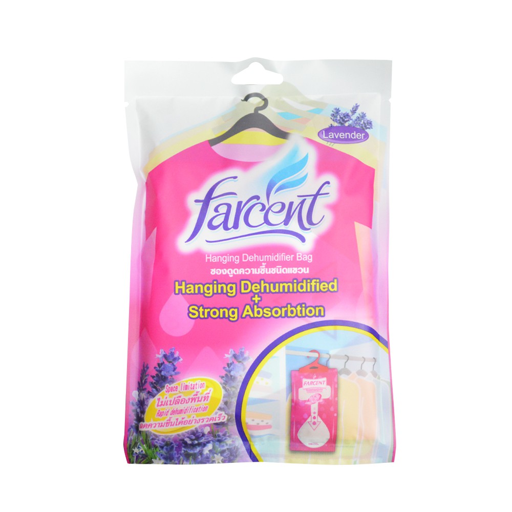 ซองดูดชื้นแบบแขวน FARCENT DD-512V 200 มล. HANGING DEHUMIDIFIER FARCENT DD-512V 200ML