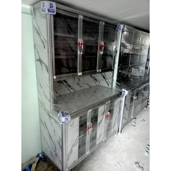 ตู้ครัวปูกระเบื้อง หุ้มอลูมิเนียม ขนาด 121 ซม. ส่งฟรี กทม. นนทบุรี สมุทรปราการ ปทุมธานี