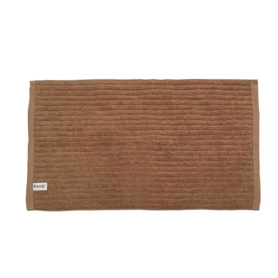 KASSA HOME ผ้าขนหนูเช็ดเท้า รุ่น 4565A-LBN ขนาด 45 x 65 ซม. สีน้ำตาลอ่อน Cotton 100% อย่างดีที่คัดสรรมาเป็นพิเศษ