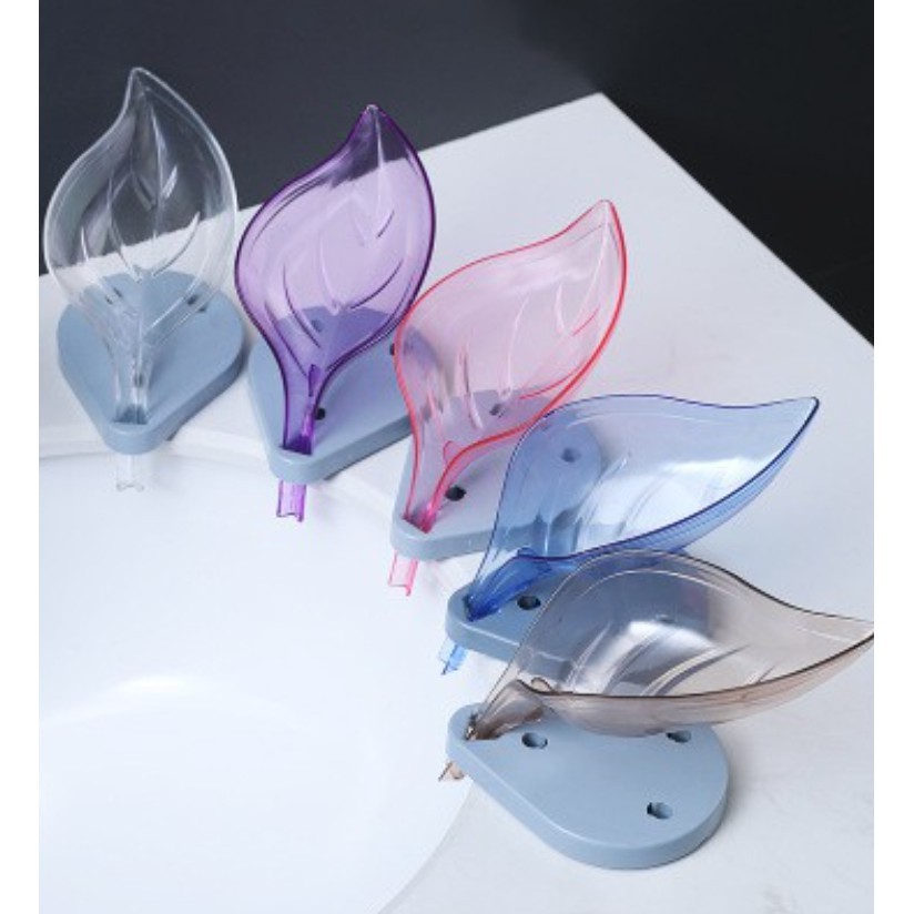 สินค้าใหม่ 3111-3114 🧼 ที่วางสบู่ ที่รองสบู่ รูปใบไม้พร้อมฐานดูดยืด 🧼
