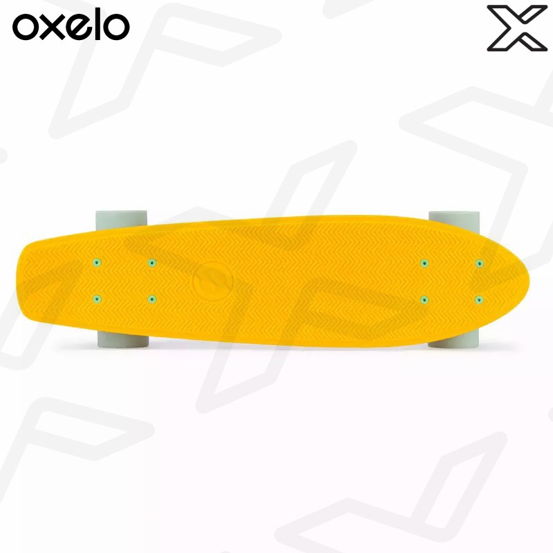 OXELO สเก็ตบอร์ดครุยเซอร์รุ่น Yamba 100 (สีเหลือง/เขียว)