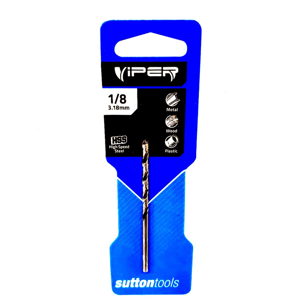 เครื่องมือช่าง สว่าน ดอกสว่าน ดอกเจาะเหล็ก SUTTONTOOLS HIGH SPEED 1/8นิ้ว METAL DRILL BIT SUTTONTOOLS HIGH SPEED 1/8"