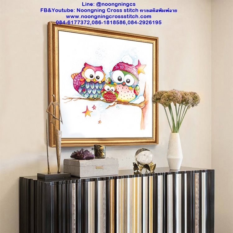 กวาง ในป่าใหญ่ ครอสติสคริสตัล Diamond painting โมเสก ภาพติดเพชร งานฝีมือทำที่บ้าน DIY