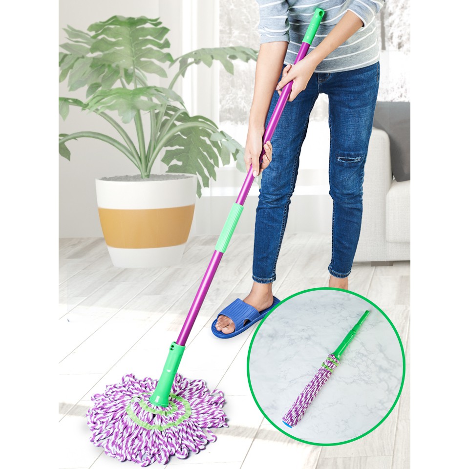 !!สินค้าขายดี!! ชุดไม้ถูพื้นปรับความยาวได้ Water-Locking Mop Set