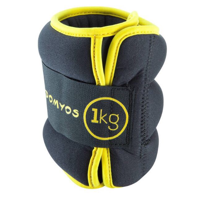 💚สนับ ถุงทรายถ่วงน้ำหนัก ข้อมือ ข้อเท้า 💚 1.0 kg. Domyos