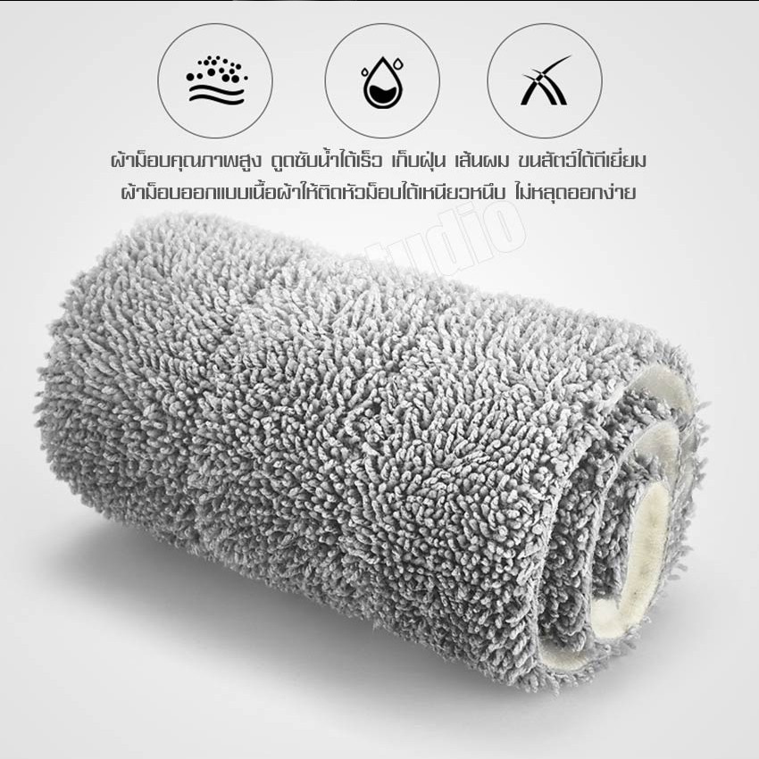 Softkiss ไม้ถูพื้น มีที่ฉีดน้ำ Spray Mop ไม้ถูพื้นแบบสเปรย์ ทำความสะอาดง่ายหมุนได้ 360 องศา ไม้ถู ไม้ถูบ้าน ม็อบถูพื้น