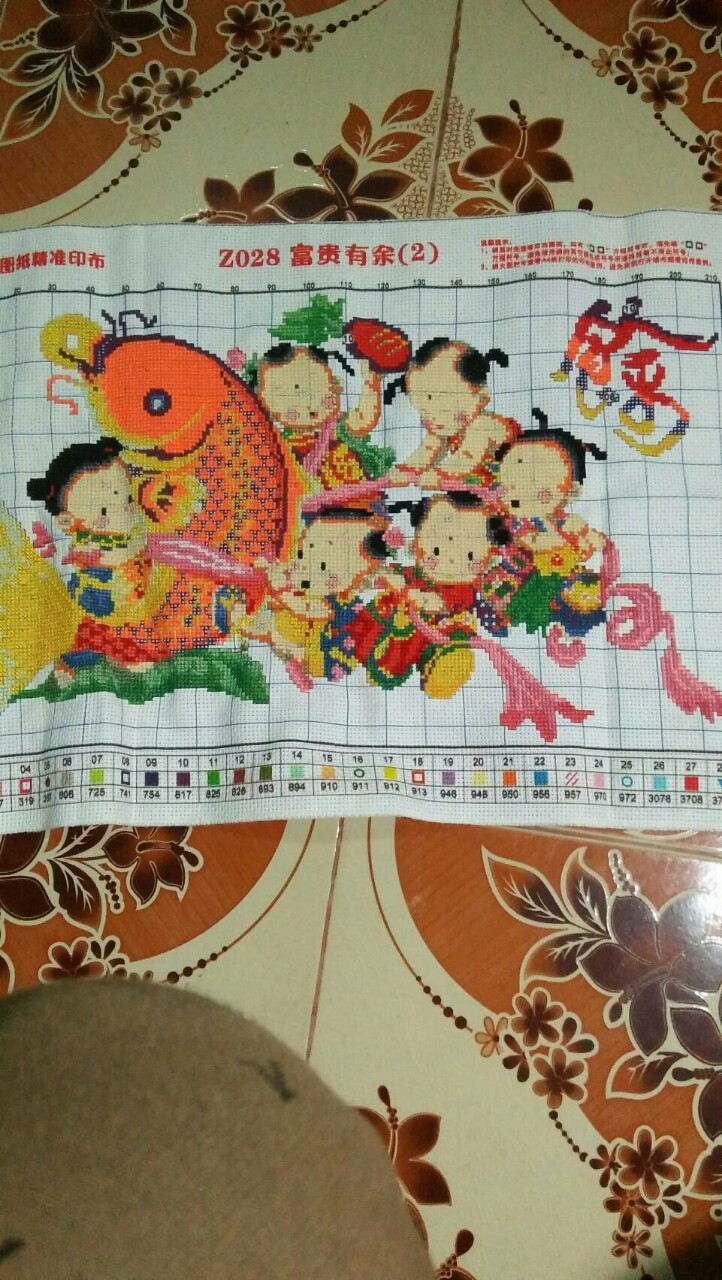 เทพซิ่ว เทพแห่งการอายุยืน ชุดปักครอสติส พิมพ์ลาย ครอสติสจีน งานฝีมือทำที่บ้าน DIY