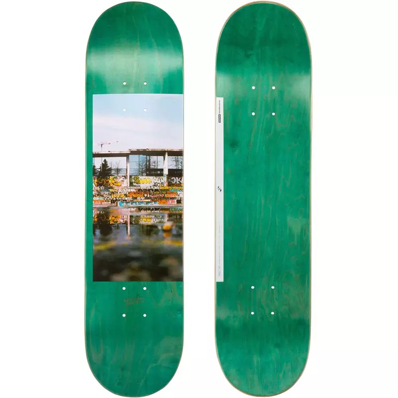 OXELO กระดานสเก็ตบอร์ดรุ่น Deck 120 ขนาด 7.75" (สีเขียว)