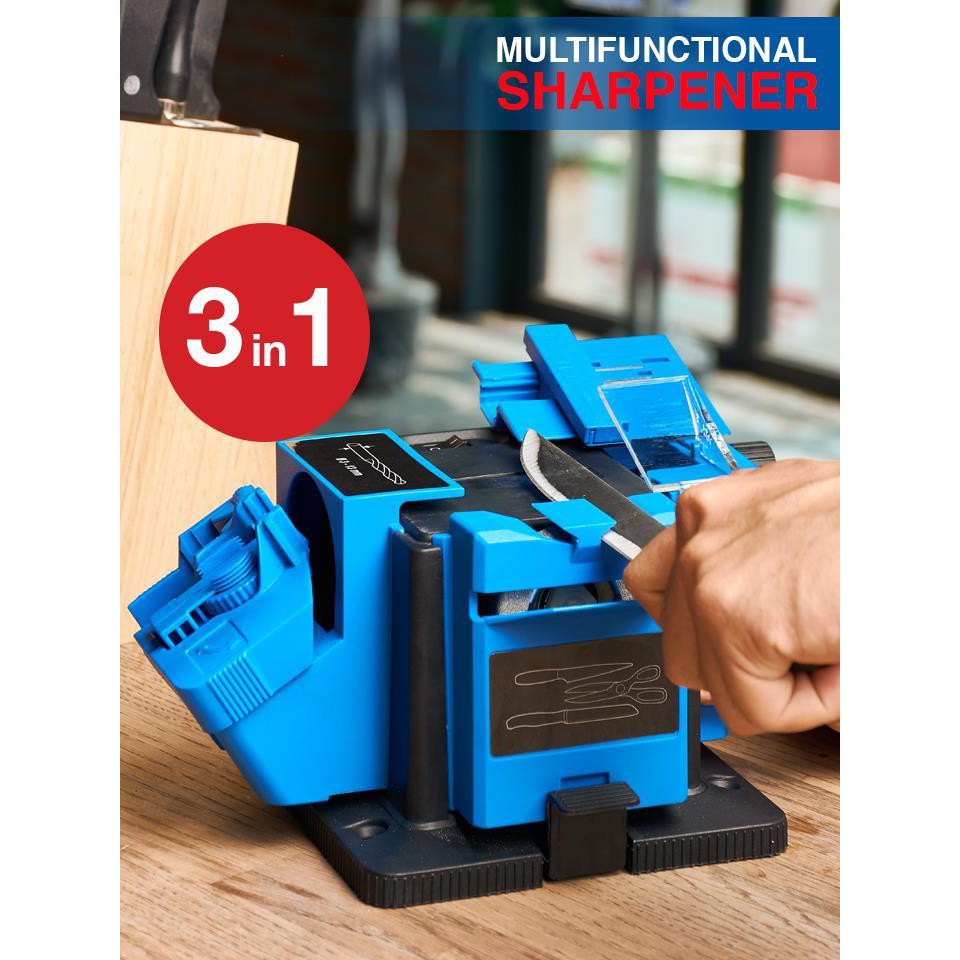 !!สินค้าขายดี!! เครื่องลับคมอเนกประสงค์ เครื่องมือลับมีดทำครัว ที่ลีบมีด Multifunctional Sharpener