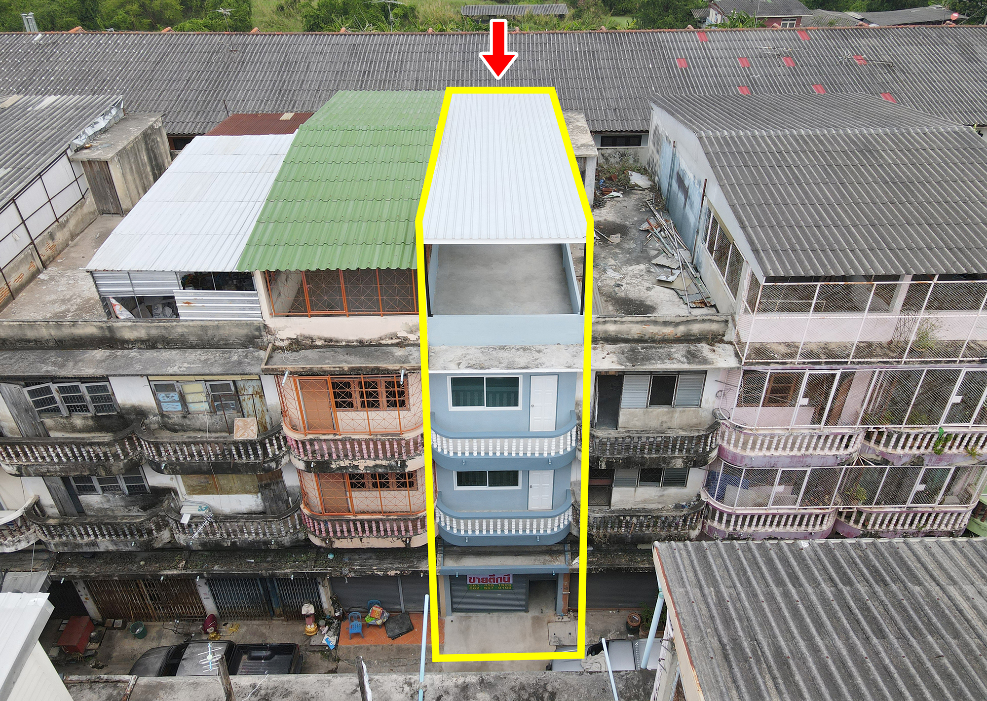 72159-ขายอาคารพาณิชย์ ถนนชัยพฤกษ์ ใกล้วัดเล่งเน่ยยี่ บางบัวทอง นนทบุรี