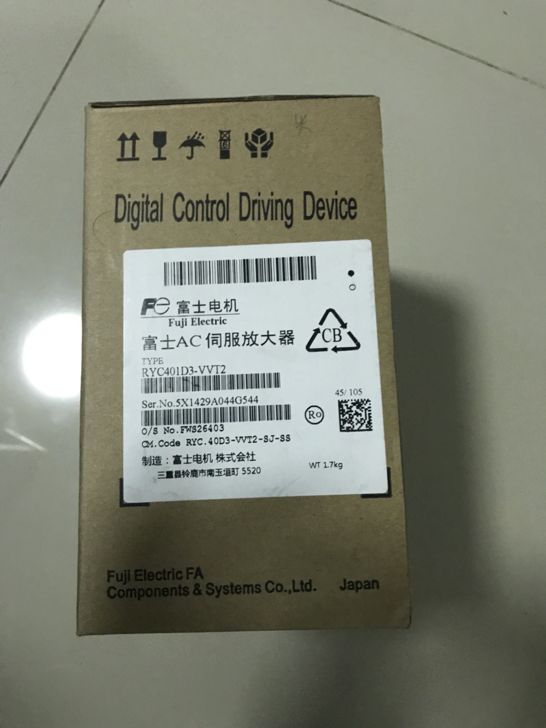 AC SERVO :RYC401D3-VVT2