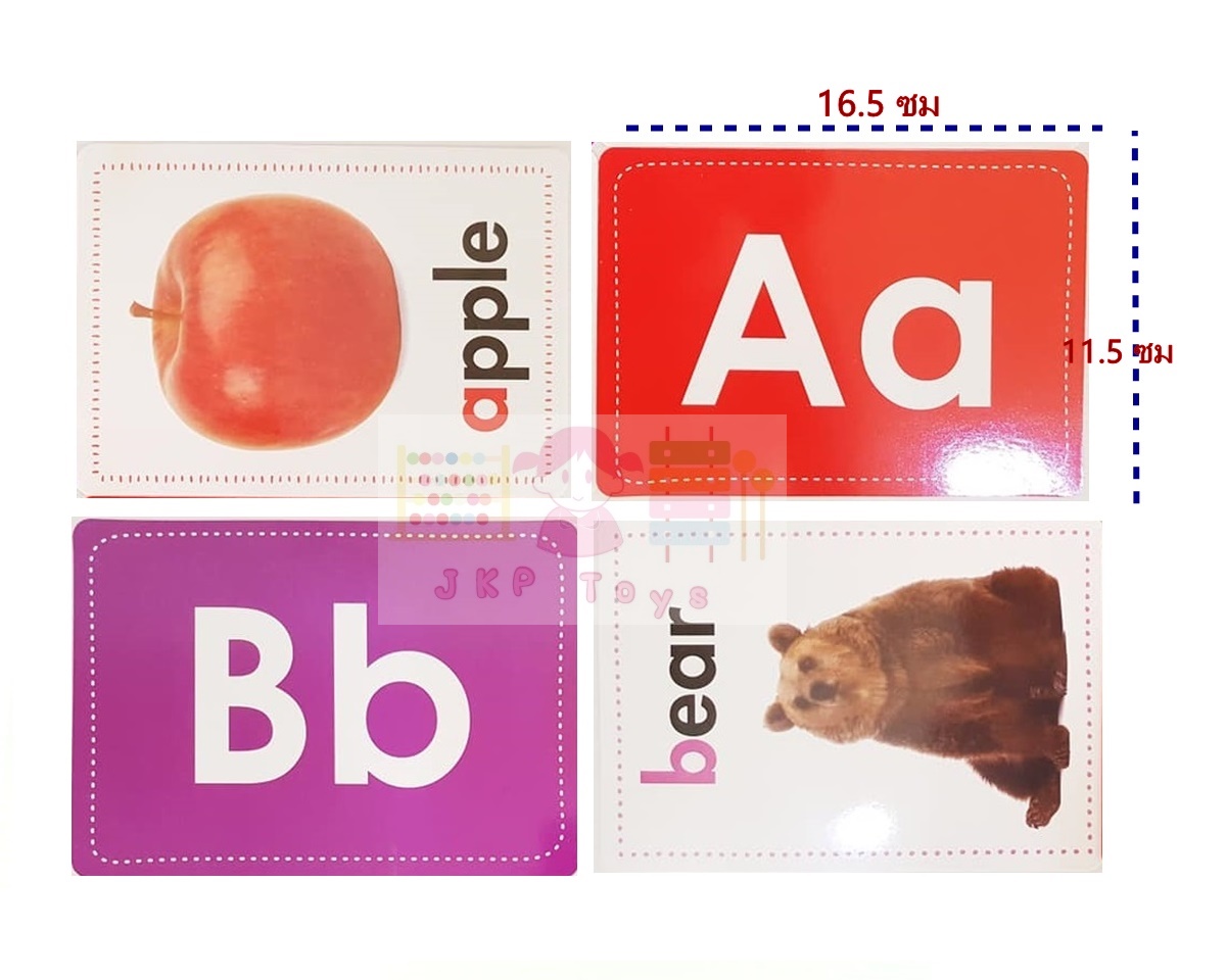 เซตการ์ดคำศัพท์ ตัวอักษร ตัวเลข ขนาดใหญ่ (11.5x17.5ซม) Wipe-Clean Flashcard (Scholastic)