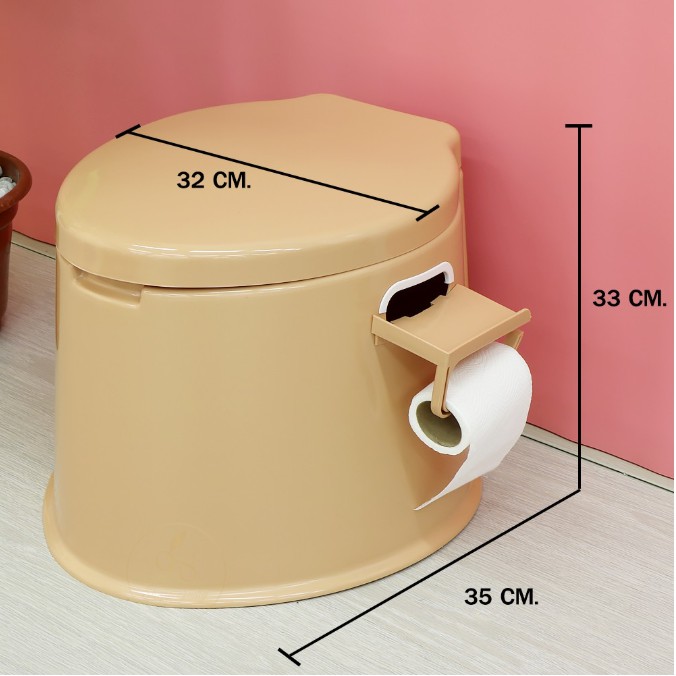 ชักโครกสุขาเคลื่อนที่ สุขาเคลื่อนที่ มีให้เลือก 5 สี รับน้ำหนักได้ 100 Kg.ส้วมพกพา ห้องน้ำพกพา Portable toilet