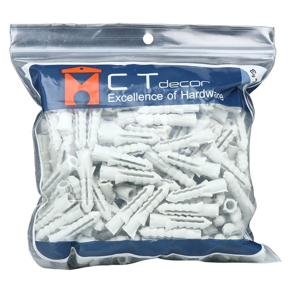 พุ๊กพลาสติก BY TORA #7 250 ชิ้นอุปกรณ์ยึดติดพุ๊ก