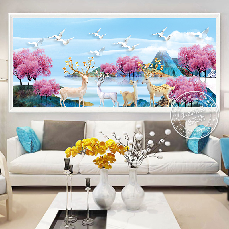 ปลาคราฟ ดอกบัว ครอสติสคริสตัล Diamond painting โมเสก ภาพติดเพชร งานฝีมือทำที่บ้าน DIY