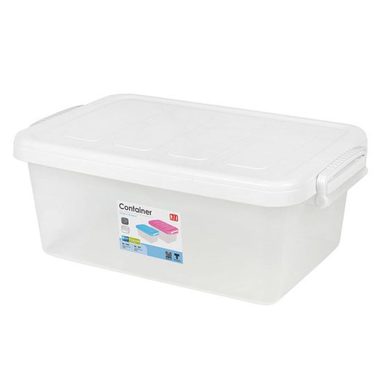 KASSA HOME กล่องอเนกประสงค์ พร้อมล้อเลื่อน รุ่น FIONA-JCJ-1000 10 ลิตร ขนาด 25 x 40 x 16.5 ซม. สีขาว