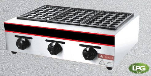 เตาขนมทาโกะยากิแก๊ส 3 ถาดละ 28 หลุม