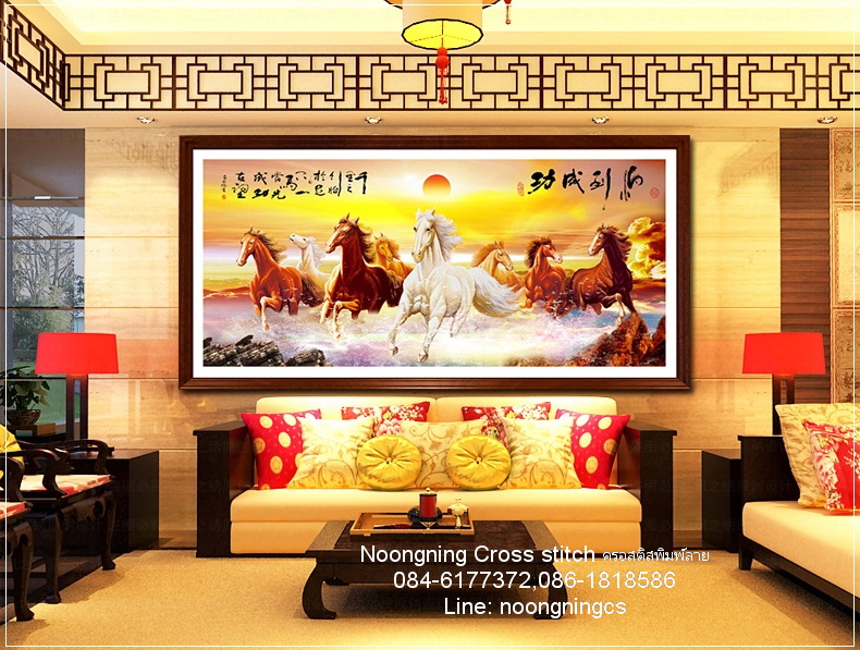 อินทรีย์ ชุดปักครอสติช พิมพ์ลาย ครอสติสจีน งานฝีมือ DIY