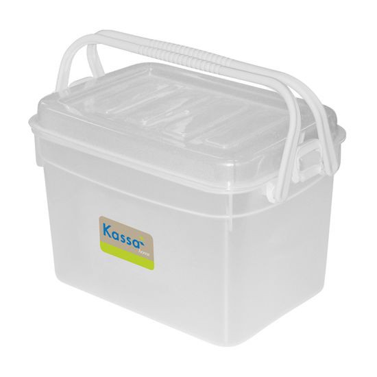KASSA กล่องปิกนิคมีหูหิ้ว รุ่น JCJ-2511 ขนาด 28.8 x 20 x 21.7 ซม. ความจุ 7 ลิตร สีขาว