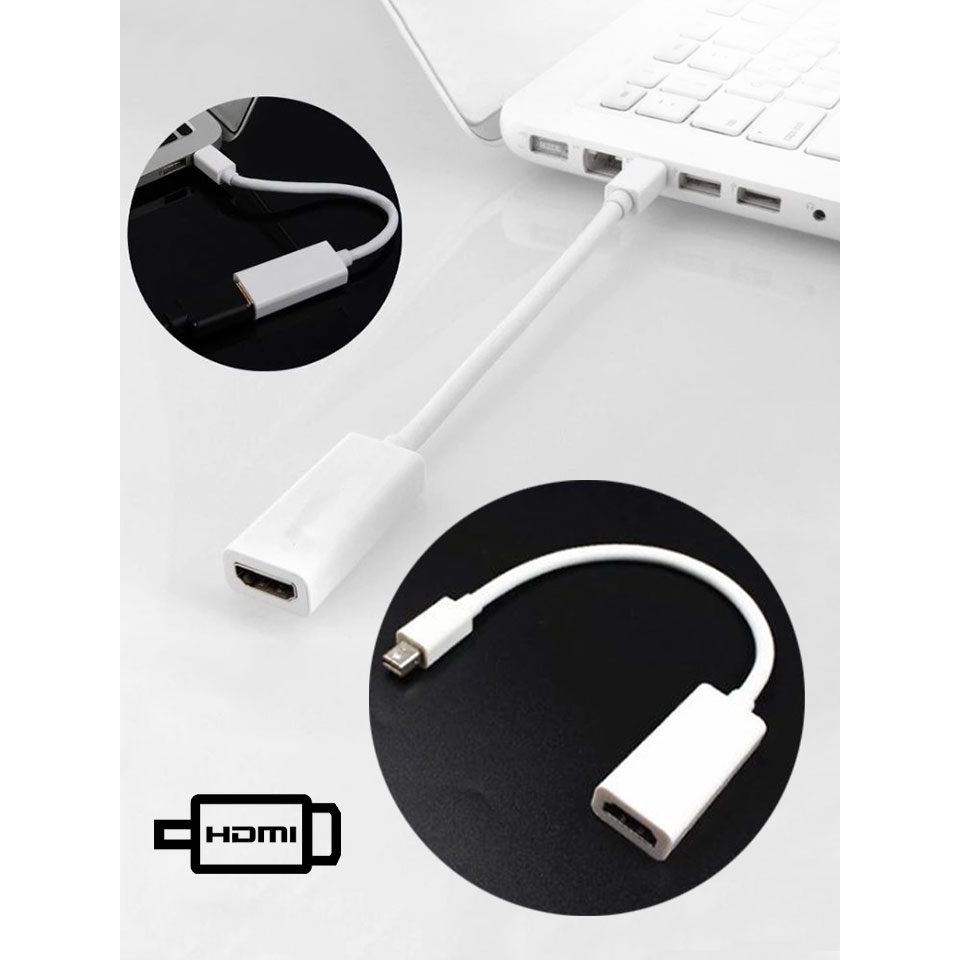 !!สินค้าขายดี!! สายต่ออะแดปเตอร์ DP to HDMI Mini DisplayPort to HDMI Adapter