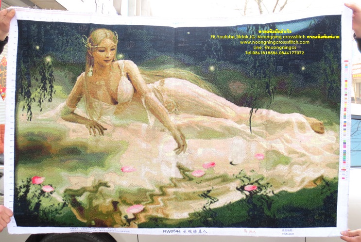 เจ้าหญิง ครอสติสปักสำเร็จ130x85cm ไม่รวมกรอบ งานฝีมือ DIY