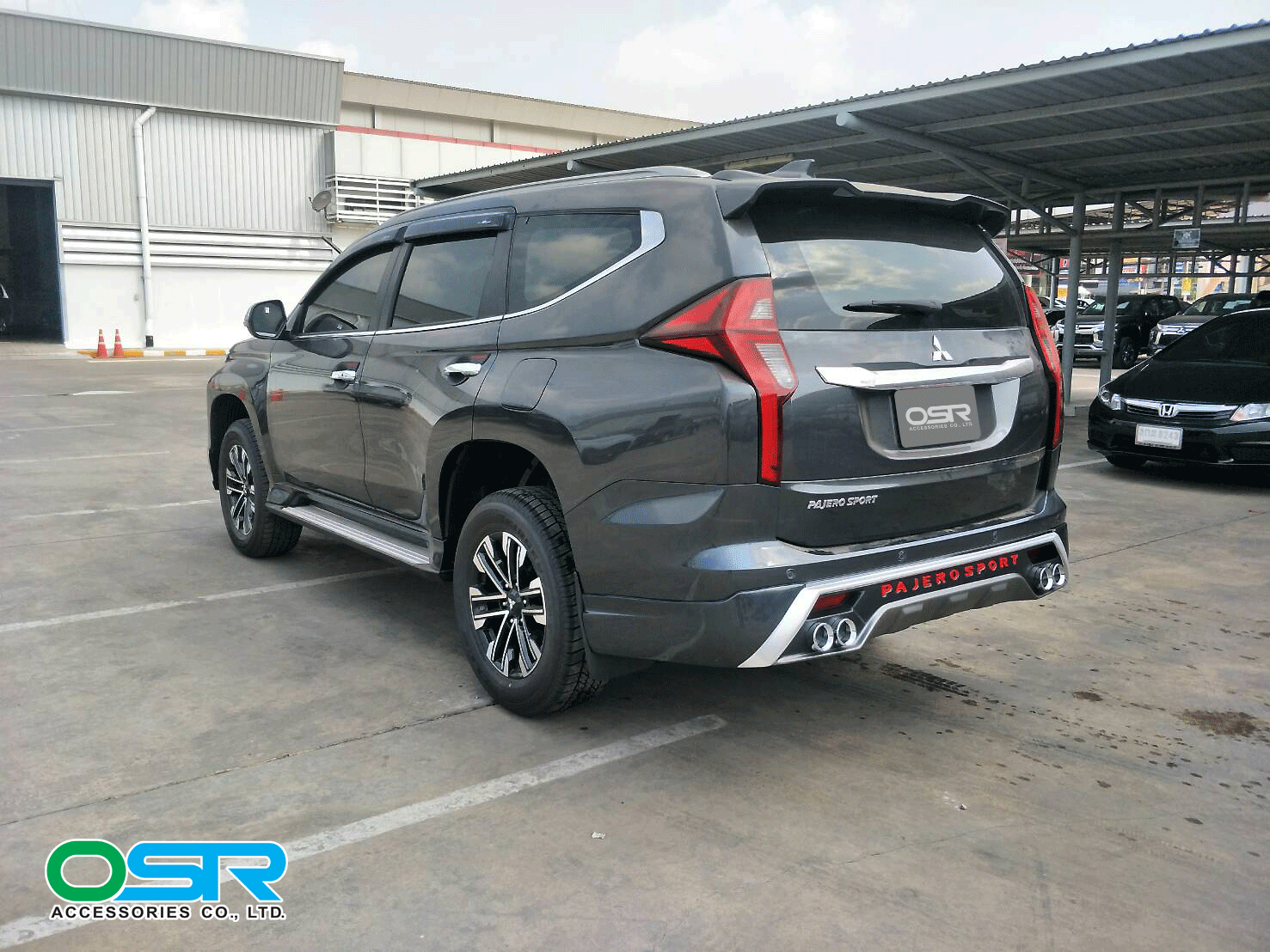 ชุดแต่งรถ-สเกิร์ต-อุปกรณ์แต่งรถ New Mitsubishi Pajero Sport 2020 ทรง AT By OSR