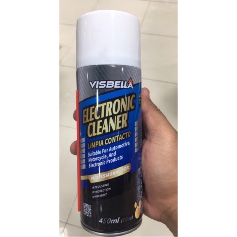 Visbella ELECTRONIC CLEANER สเปรย์ทำความสะอาดแผงวงจรและอุปกรณ์ ชนิด On-Line แทรกซึมได้อย่างรวดเร็ว แห้งไว ไม่ติดไฟ