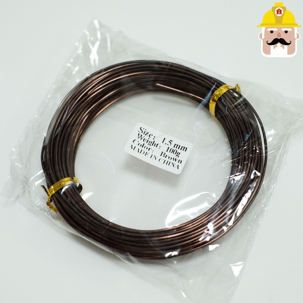 *พร้อมส่ง* ลวดดัดบอนไซ ขนาด100กรัม สีน้ำตาล อุปกรณ์บอนไซ อุปกรณ์ตกแต่งสวน ต้นไม้ฟอกอากาศ ต้นไม้มงคล ลวดบอนไซสีดำ