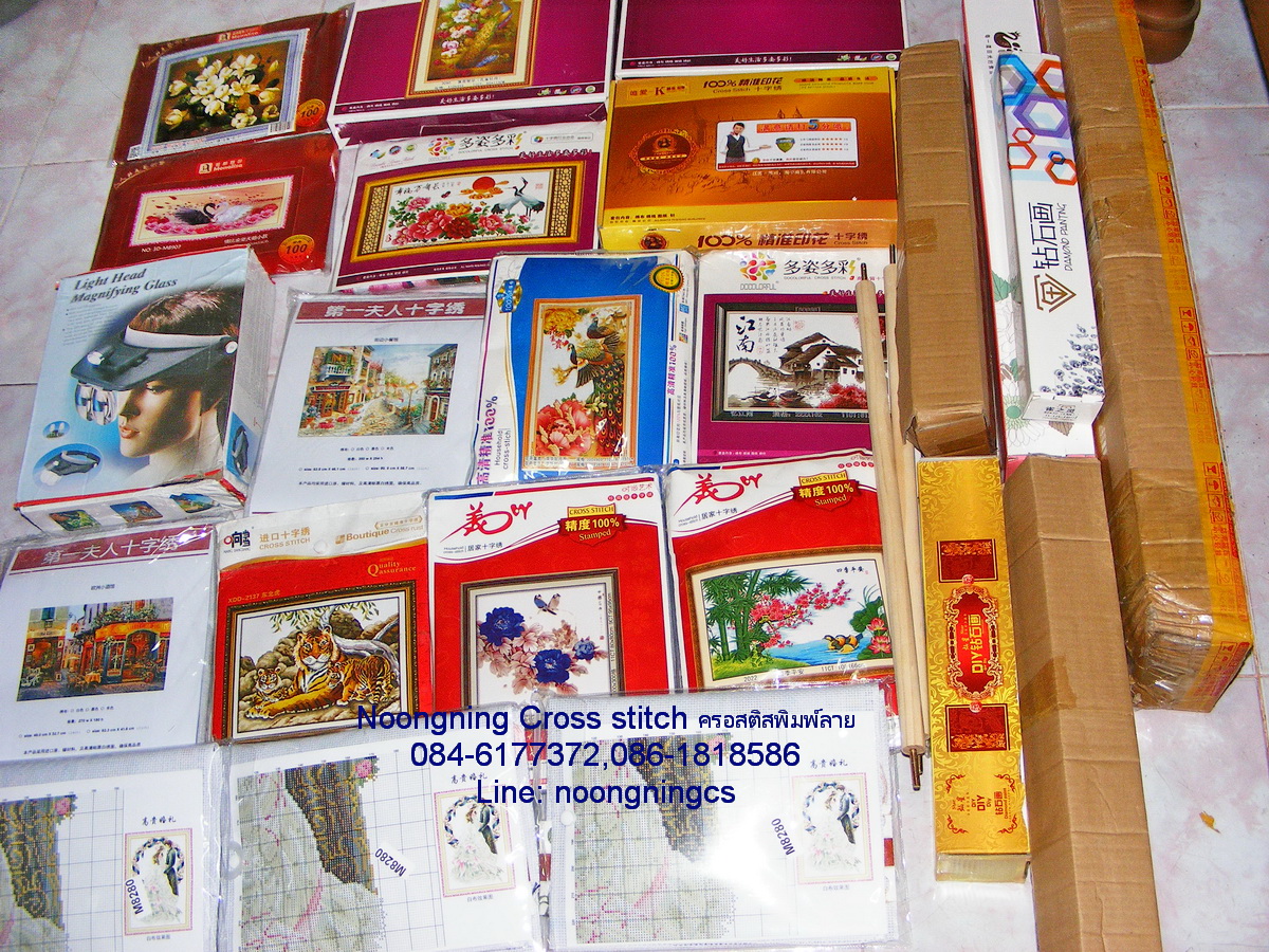 วิว ชุดปักครอสติช พิมพ์ลาย ครอสติสจีน งานฝีมือ DIY