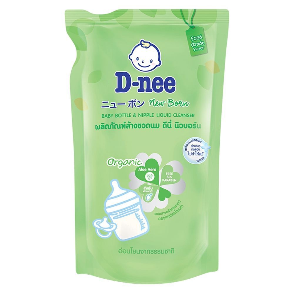 น้ำยาล้างขวดนมชนิดเติม D-NEE 600 มล. BABY BOTTLE&NIPPLE LIQUID CLEANSER REFILL D-NEE 600ML