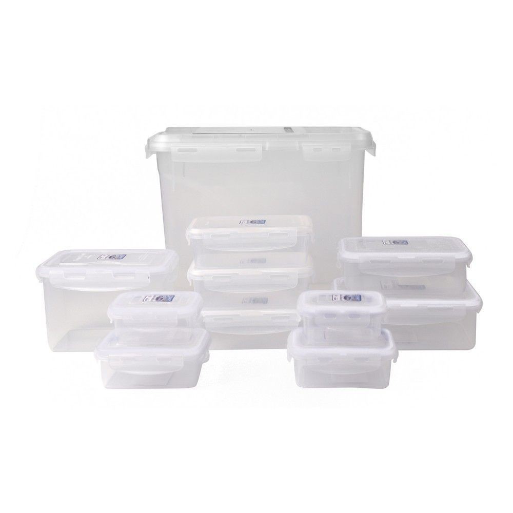 ชุดถังข้าวสาร 12 กก.+กล่องอาหาร KECH 22 ชิ้น SET SUPER LOCK KECH 6047 22PCS