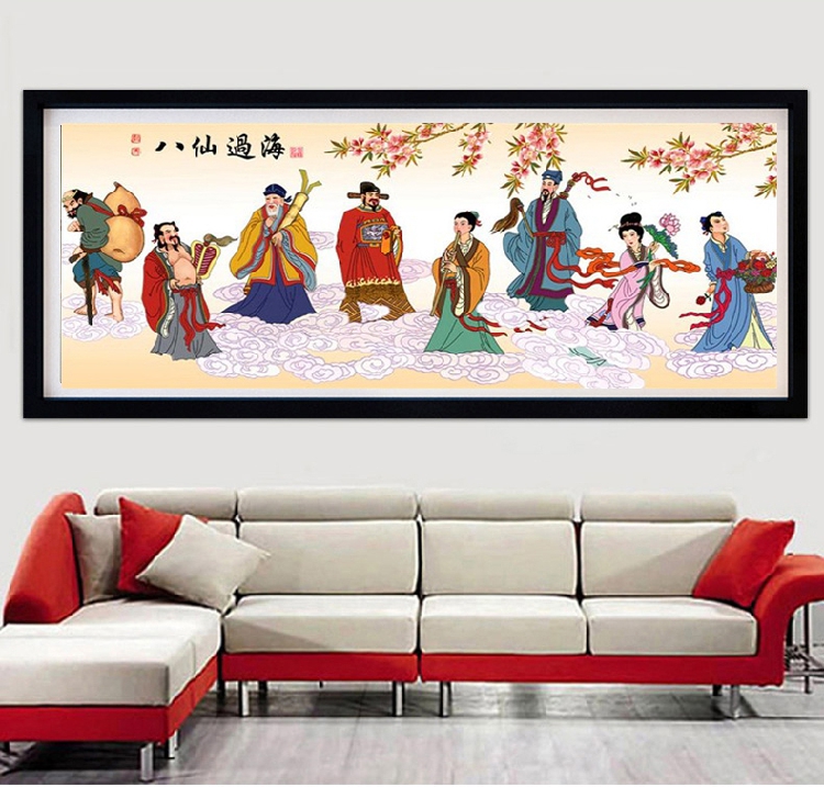 ชายอุ้มแพะครอสติสคริสตัล Diamond painting โมเสก ภาพติดเพชร งานฝีมือ DIY