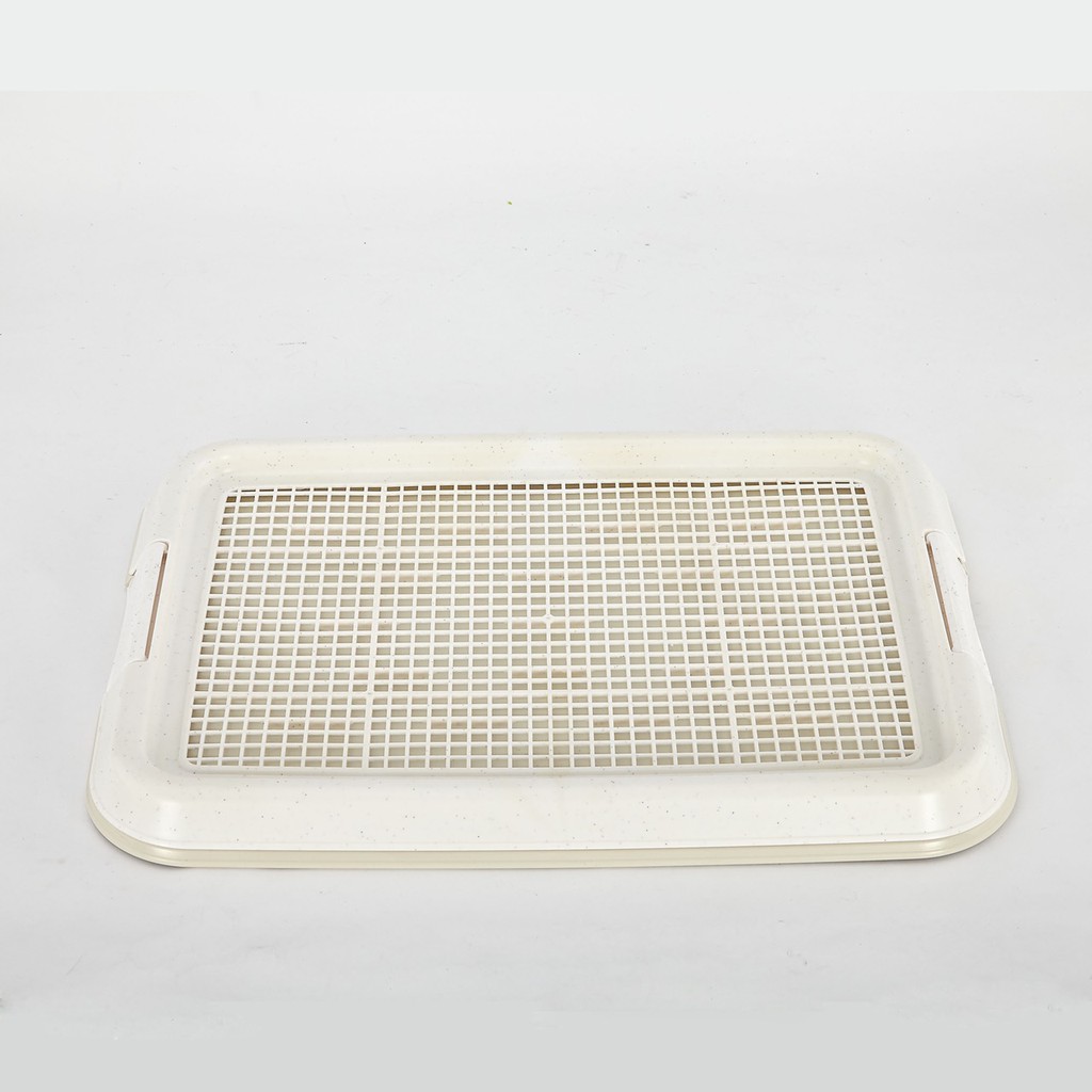 Boqi Factory ห้องน้ำสุนัข แผ่นรองฉี่สุนัข ถาดรองฉี่สุนัข ถาดรองฉี่สุนัข 2 ชั้น CF-T1