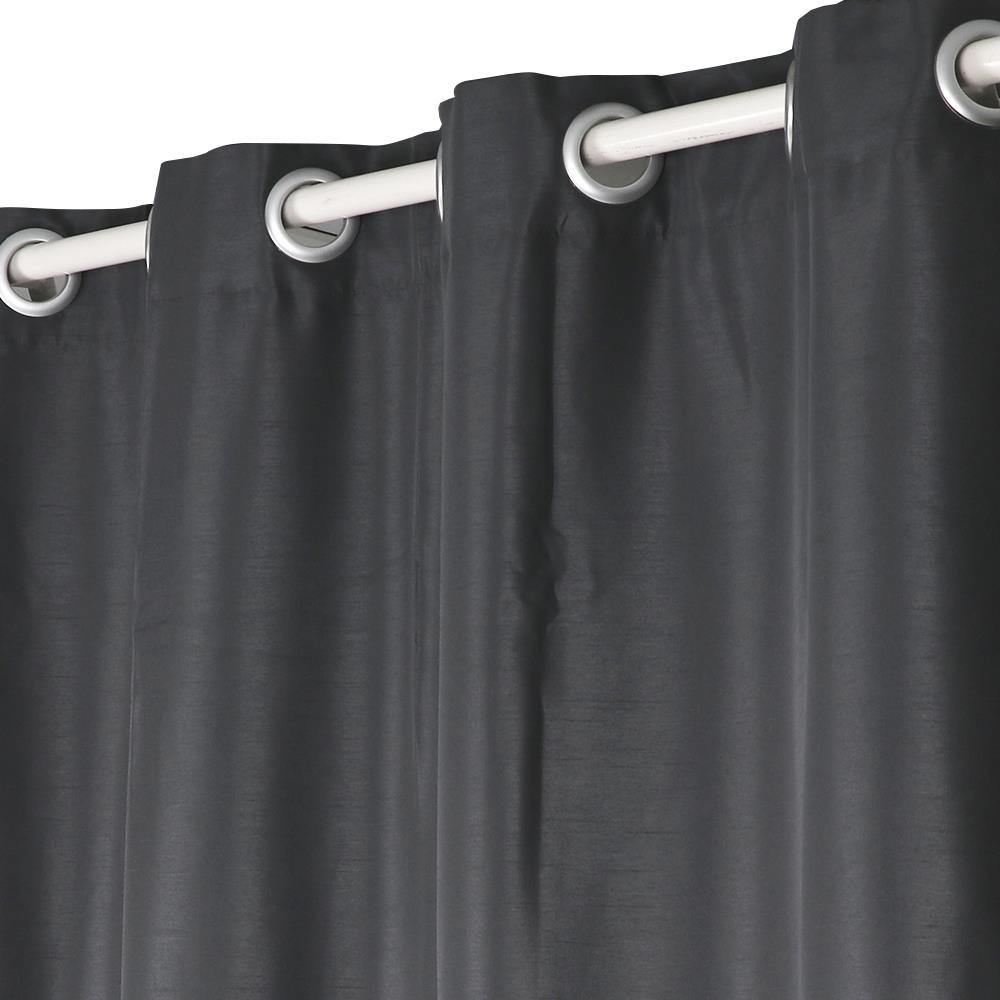 ผ้าม่าน EYELET CHILD FREEDOM STYLE SILKY UV 140X250 ซม. สีเทา ผ้าม่านประตู CURTAIN ผ้าม่านและมู่ลี่