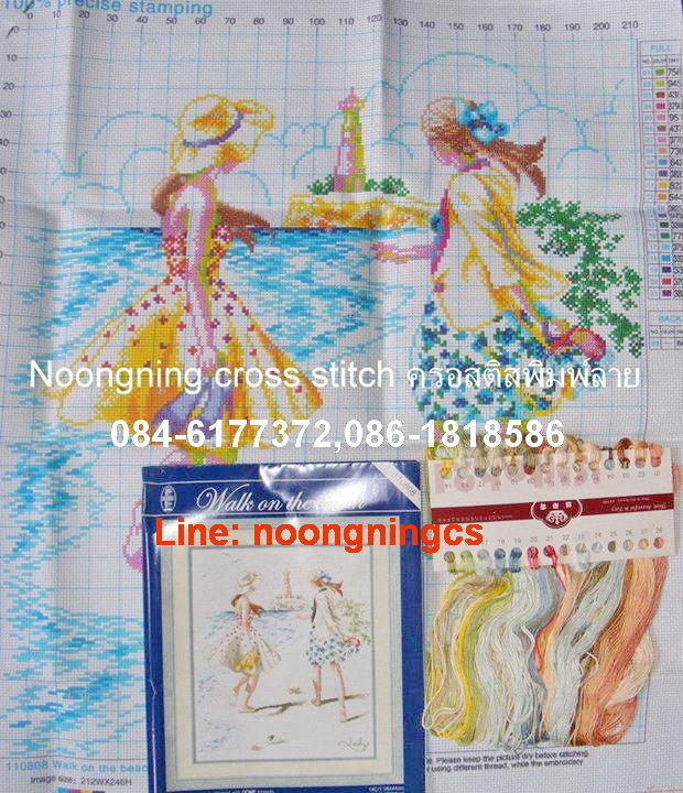 อินทรีย์ ชุดปักครอสติช พิมพ์ลาย ครอสติสจีน งานฝีมือ DIY