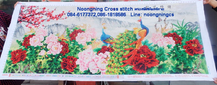 ตัวอักษรจีน ชุดปักครอสติช พิมพ์ลาย ครอสติสจีน งานฝีมือ DIY