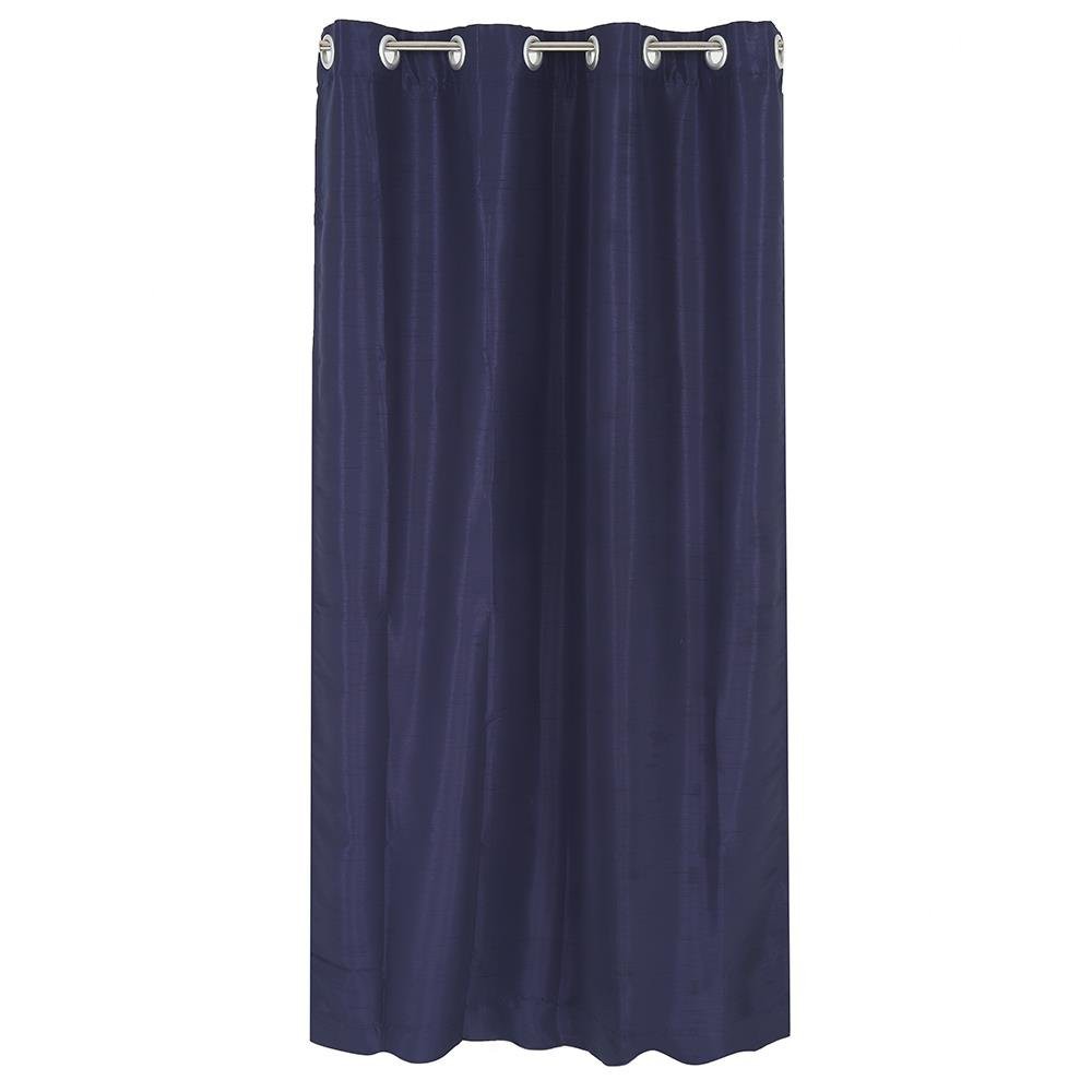 ผ้าม่าน EYELET CHILD FREEDOM STYLE SILKY UV 140X220 ซม. สีน้ำเงิน ผ้าม่านประตู CURTAIN ผ้าม่านและมู่ลี่