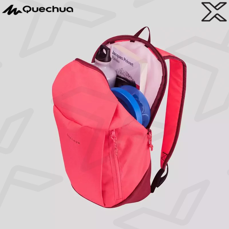 QUECHUA เป้สะพายหลังสำหรับใส่เดินในเส้นทางธรรมชาติขนาด 10 ลิตรรุ่น NH100