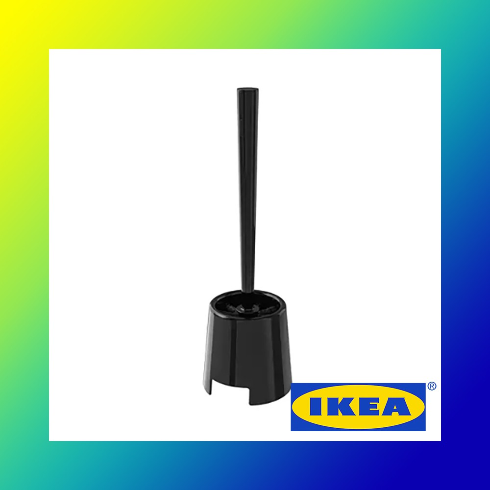 แปรงล้างห้องน้ำ แปรงขัดส้วม พร้อมที่เก็บ สีดำ บูล์มเมน อิเกีย BOLMEN IKEA