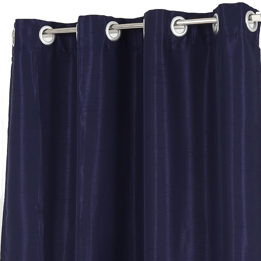 ผ้าม่าน EYELET CHILD FREEDOM STYLE SILKY UV 140X220 ซม. สีน้ำเงิน ผ้าม่านประตู CURTAIN ผ้าม่านและมู่ลี่
