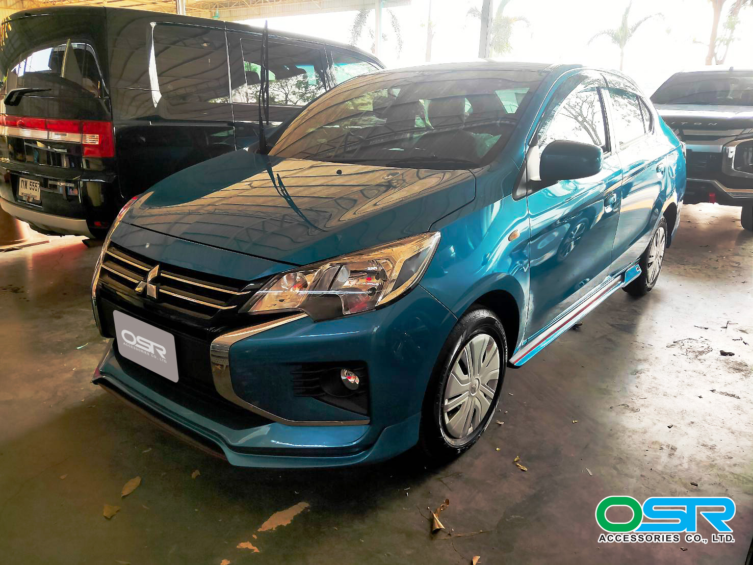 ชุดแต่งรถ สเกิร์ต-สปอยเลอร์ New Mitsubishi Attrage 2020 ทรง SR-Limited By OSR