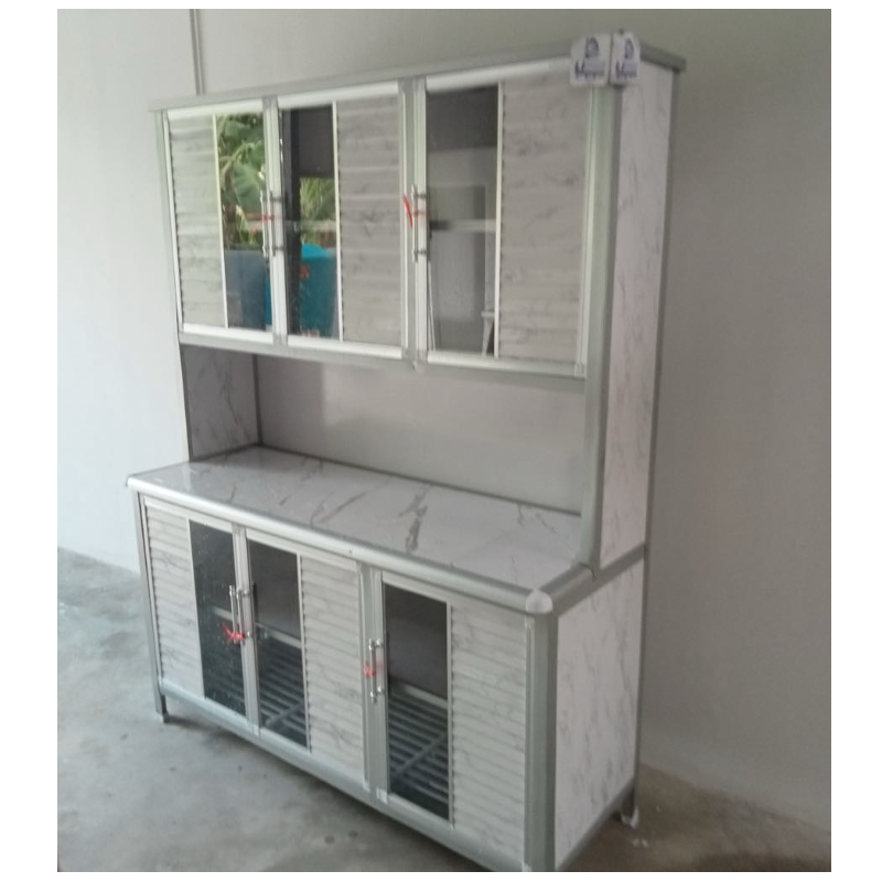 ตู้ครัวสูงปูกระเบื้อง ขนาด 150 ซม ลายหินอ่อน ฟรีจัดส่งกทม.ปริมณฑล